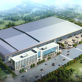 工厂设计鸟瞰效果图,厂区厂房方案效果图制作厂房2970新材料科技园
